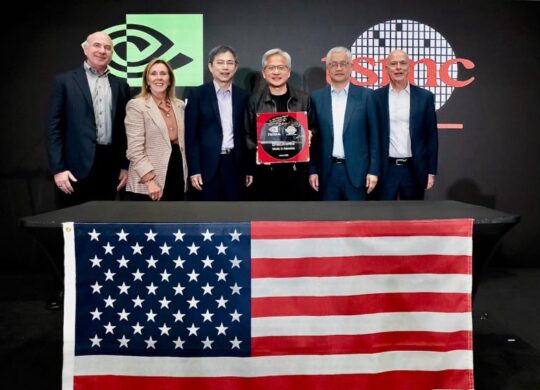 Nvidia firt américan Blackwell wafer