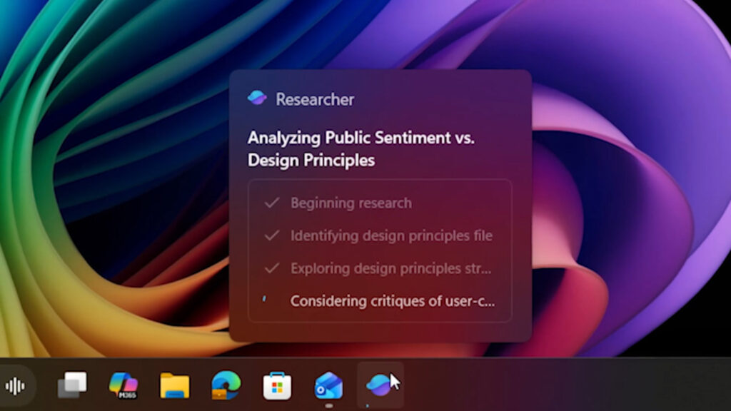 Agent IA Barre Taches Windows 11