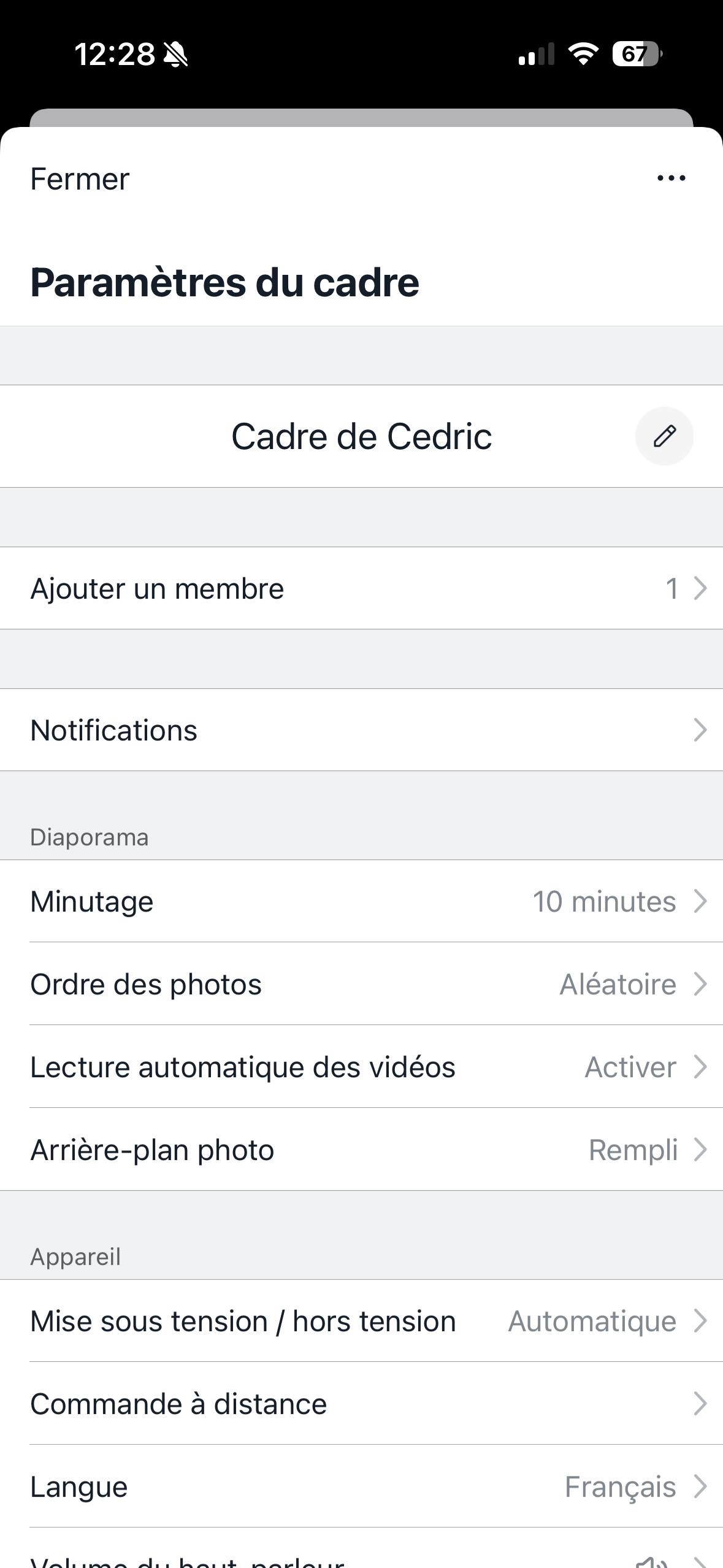 Aura WaldenI Reglages
