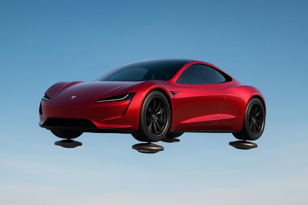 Roadster Tesla Volant