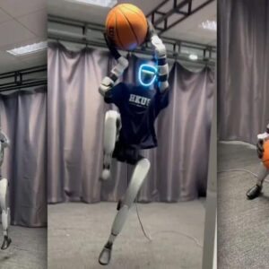 Image article Un robot Unitree G1 parvient à jouer au basket… sans être dirigé à distance