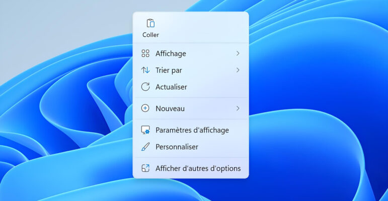 Windows 11 Menu Contextuel