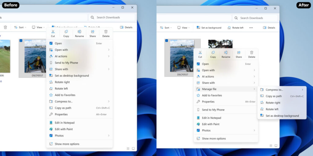 Windows 11 Nouveau Menu Contextuel Epure