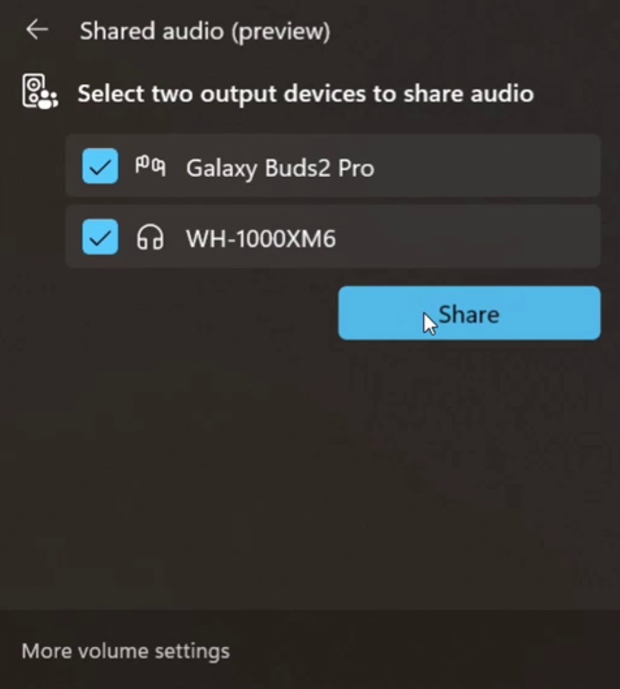 Windows 11 Partage Audio