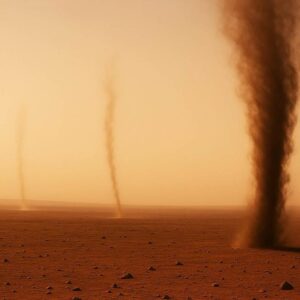 Image article Pour la première fois, des scientifiques identifient des traces de foudre sur Mars