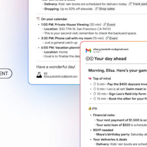 Image article Google lance CC, un agent IA qui organise votre journée