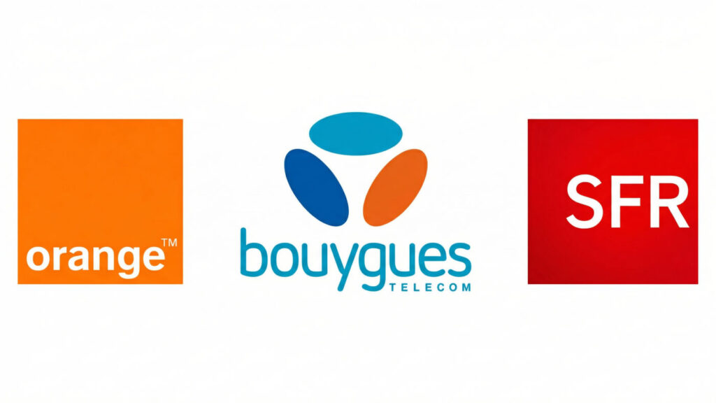 Orange Bouygues Teleecom SFR Logos
