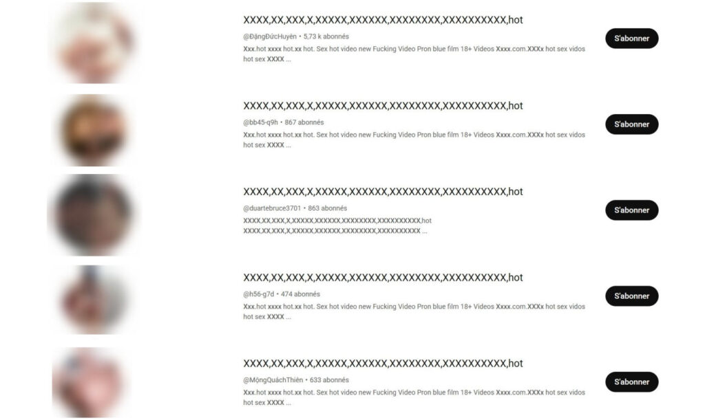 YouTube Images Pornographiques Non Censurees