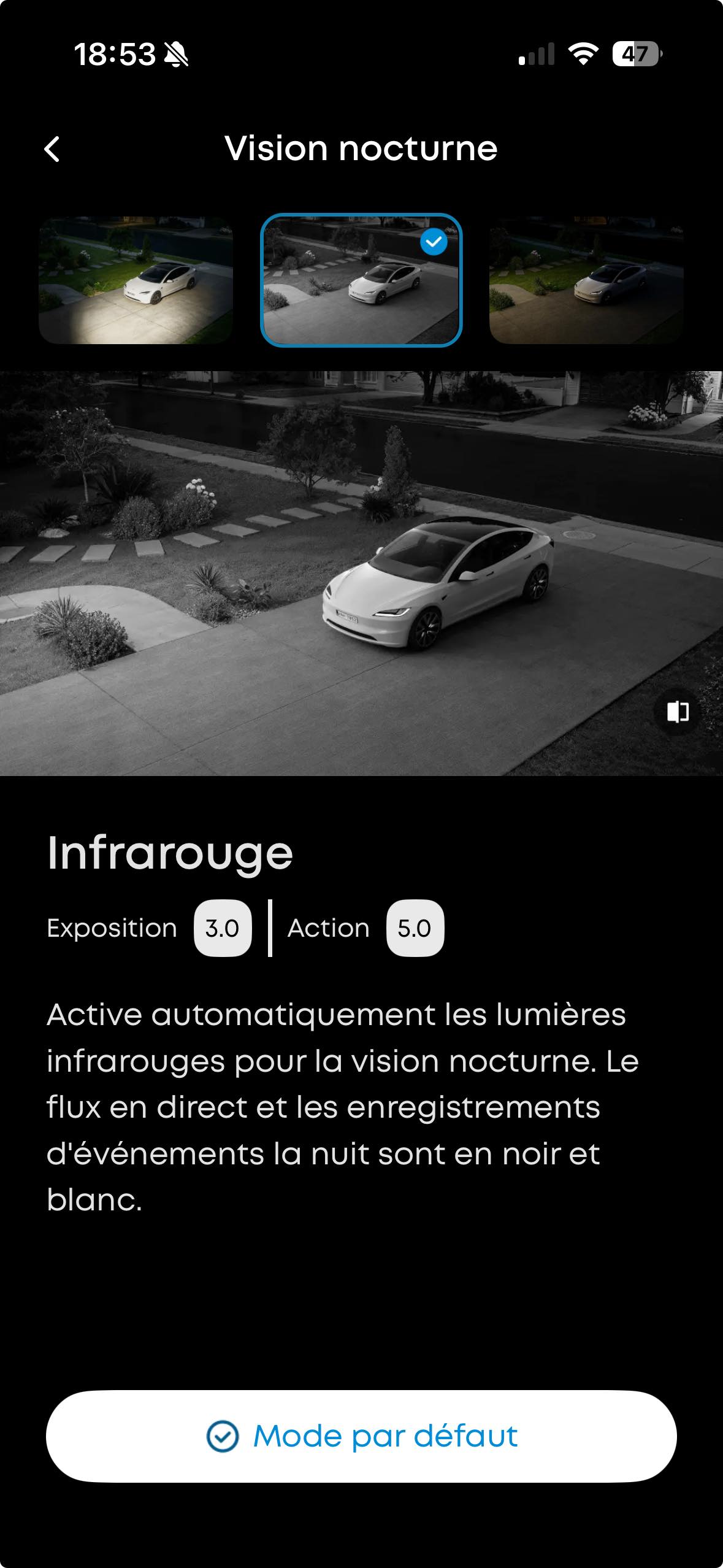 EufyCam S4 Modes Vision Nuit
