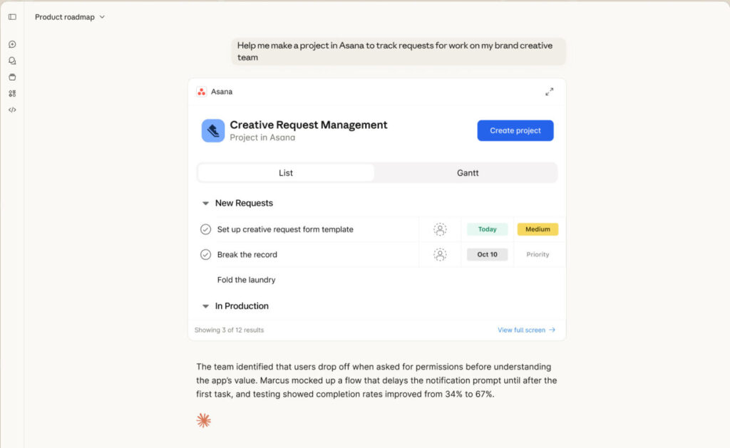 Claude MCP Applications Asana