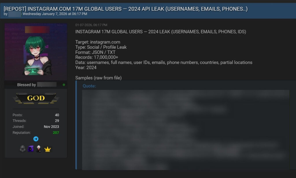 Piratage Instagram API 2024