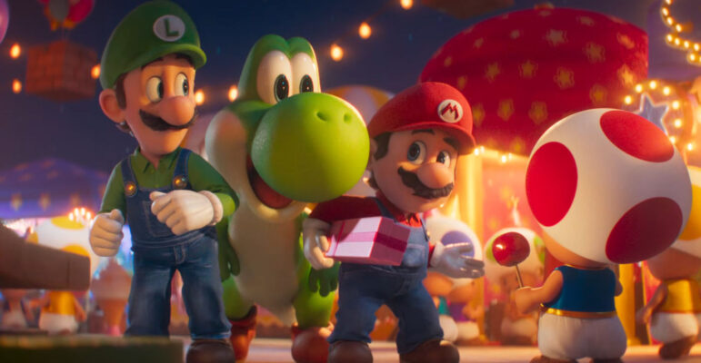 Super Mario Galaxy Le Film Mario Luigi Yoshi Toad