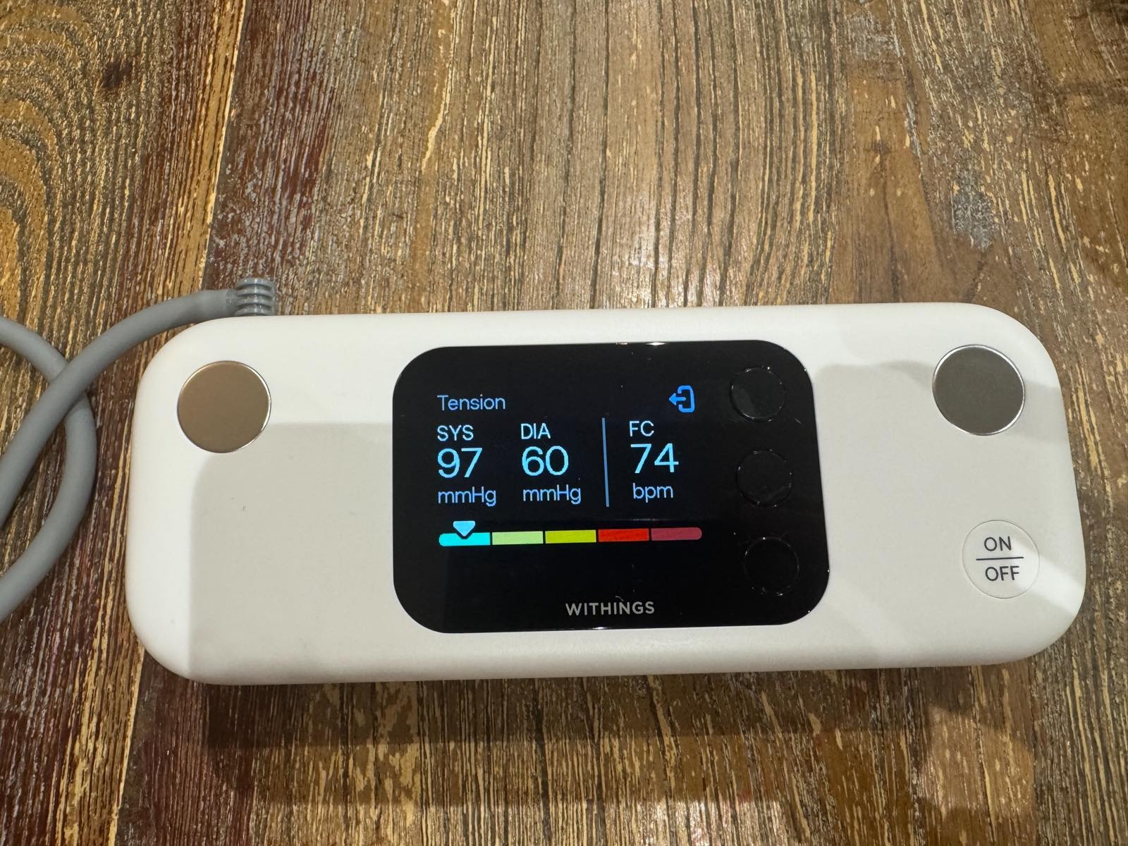 Withings BPM Vision Ecran Allume