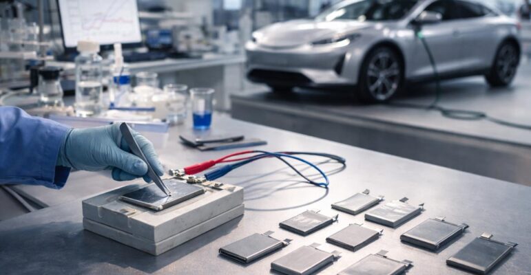 illustration batteries solides