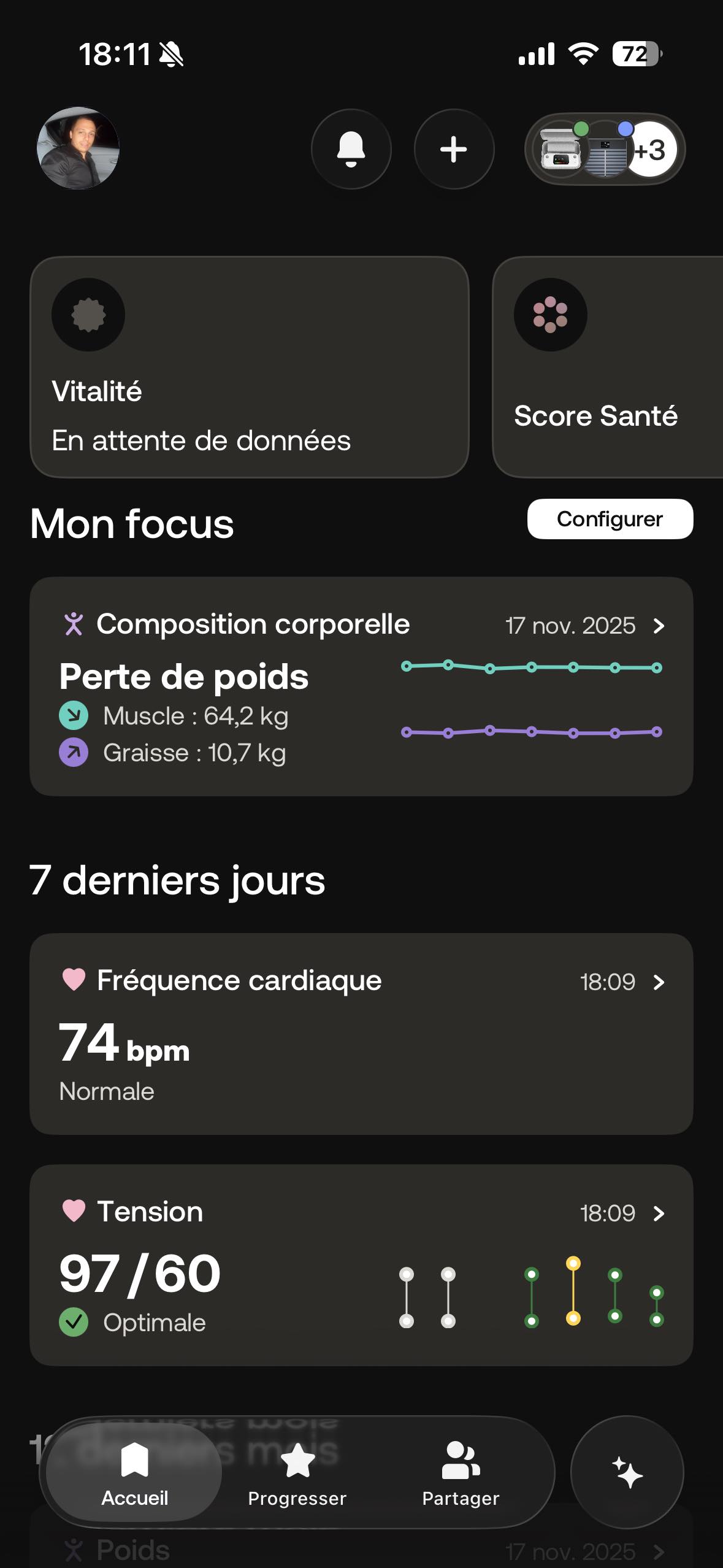 Resultat App Withings