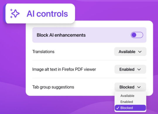 Firefox Bloquer Fonctions IA