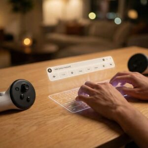 Image article Meta Quest 3 : Horizon OS v85 transforme n’importe quelle surface en clavier virtuel