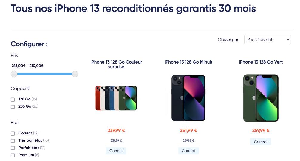Iphone 13 Recondtionne Certideal