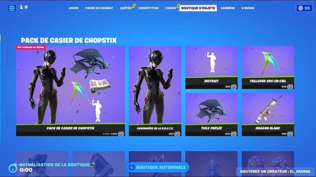 Fortnite boutique