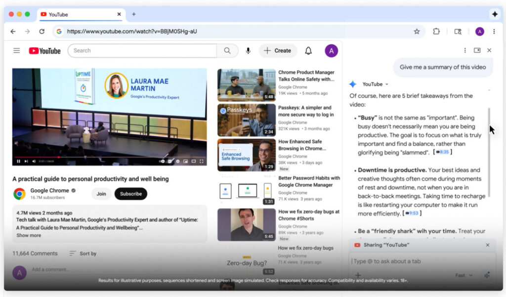 Gemini Google Chrome Resume Video YouTube