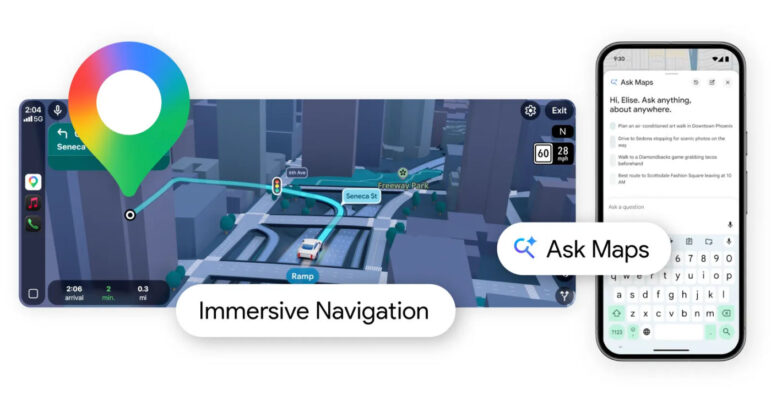 Google Maps Navigation 3D Immersive Ask Maps