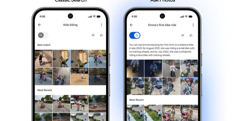 Google Photos Recherche Classique vs Version IA