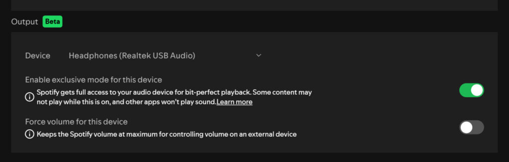 Spotify Mode Exclusif