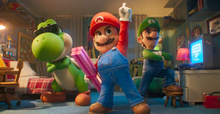 Super Mario Galaxy Le Film Yoshi Luigi