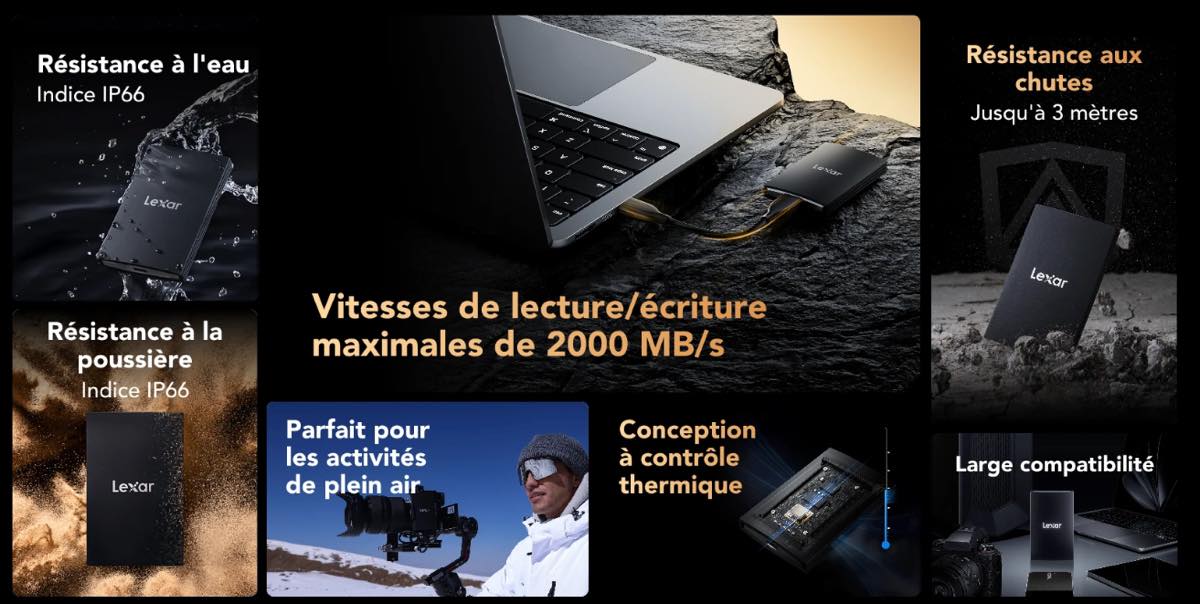 Specs Lexar ARMOR 700