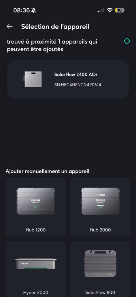Zendue Solarflow 2400 Ac Association App