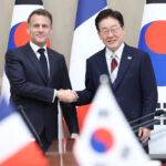 Emmanuel Macron Lee Jae-myung President Coree du Sud Emmanuel Macron Lee Jae-myung President Coree du Sud