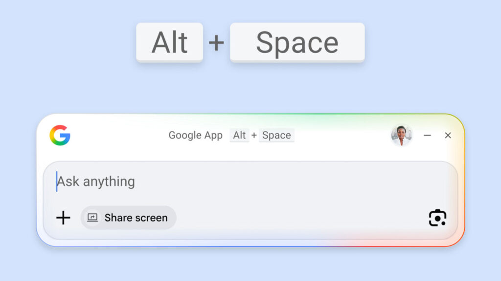 Google Application Windows
