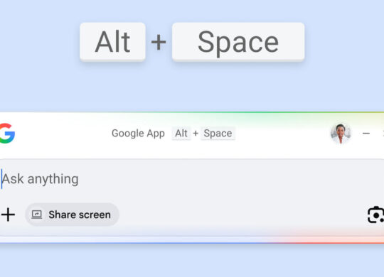 Google Application Windows