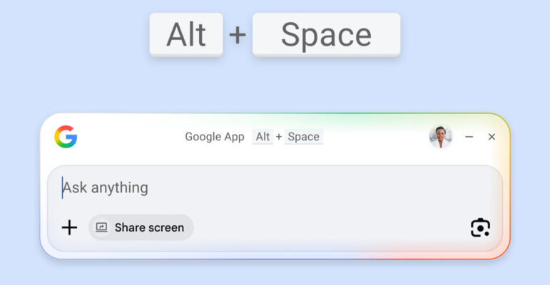 Google Application Windows