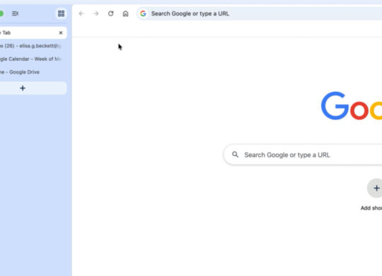 Google Chrome Onglets Verticaux