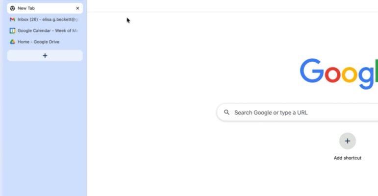 Google Chrome Onglets Verticaux