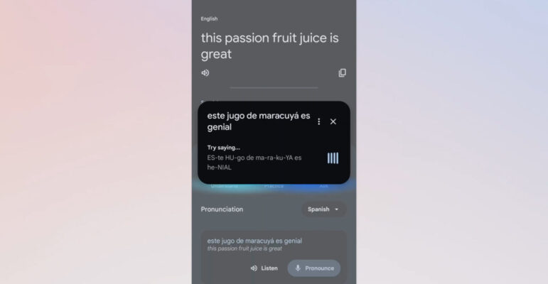 Google Traduction Prononciation