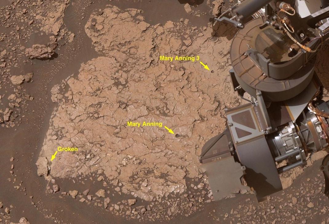 Rover Curiosity Sample site