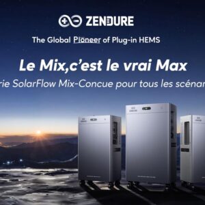 Image article Zendure lance sa gamme SolarFlow Mix, trois solutions de stockage résidentiel pour l’autoconsommation