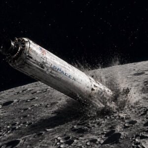 Image article Un étage de fusée SpaceX devrait percuter la Lune à 8 700 km/h au mois d&rsquo;août 2026