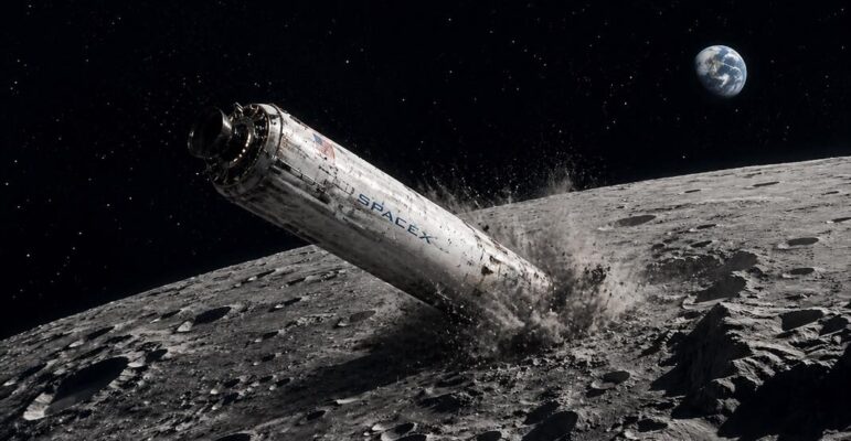 SpaceX Rocket Lune
