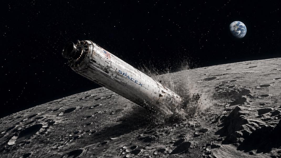 SpaceX Rocket Lune