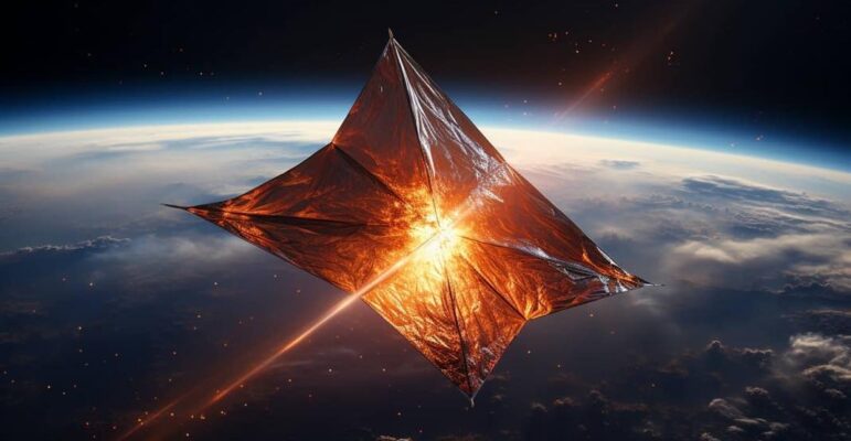 Voile solaire spatiale