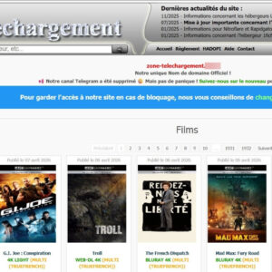 Image article Zone-Téléchargement : la justice ordonne le blocage de plusieurs sites pirates