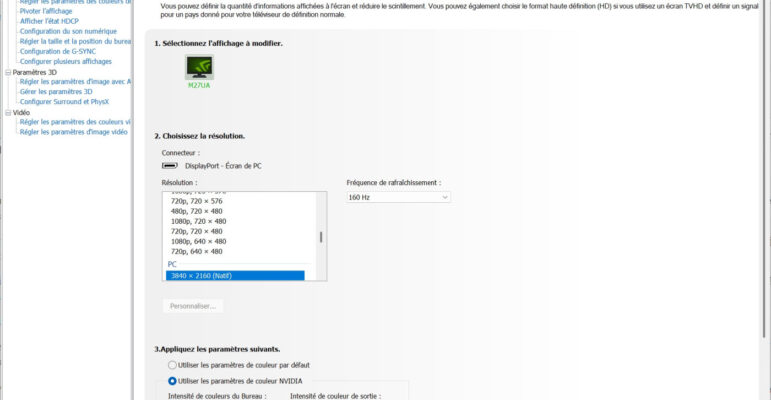 Nvidia Panneau De Configuration