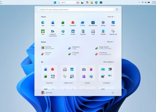 Windows 11 Barre Des Taches En Haut Menu Demarrer