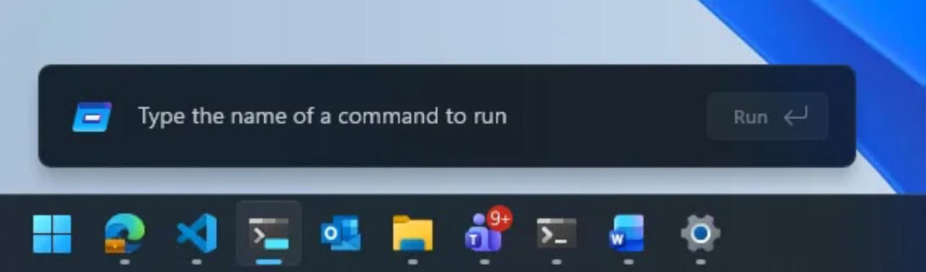 Windows 11 Nouvelle Boite Dialogue Executer