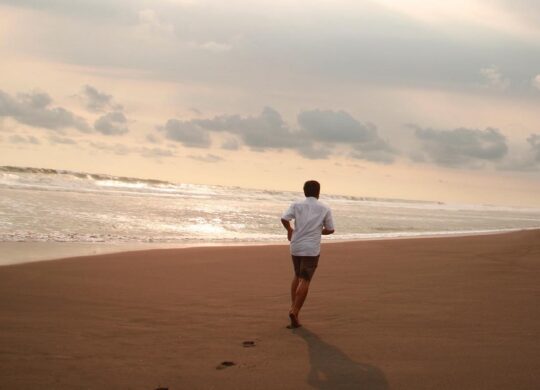 courrir sur la plage