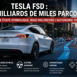Image article Tesla FSD dépasse les 10 milliards de miles : pourquoi la conduite autonome reste encore hors de portée