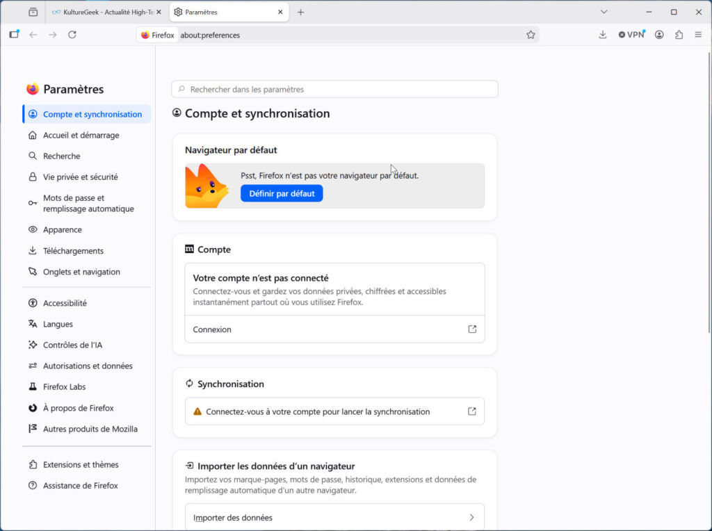 Firefox 152 Nouveaux Parametres Simplifies